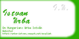 istvan wrba business card